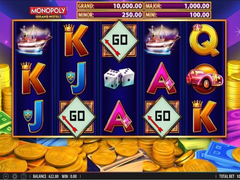 monopoly grand hotel pokie game by wms