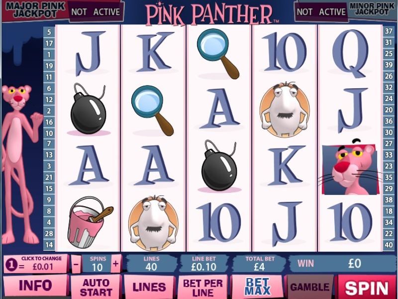 Pink panther pokie game
