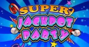 super jackpot party pokie review wms logo