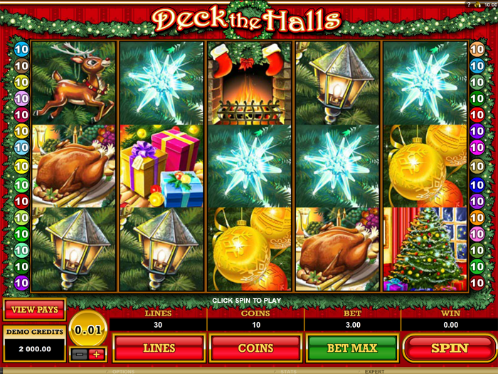 Deck the Halls game view for NZ players