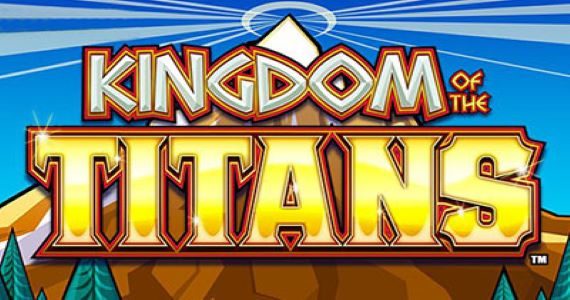 kingdom of the titans pokie game wms logo