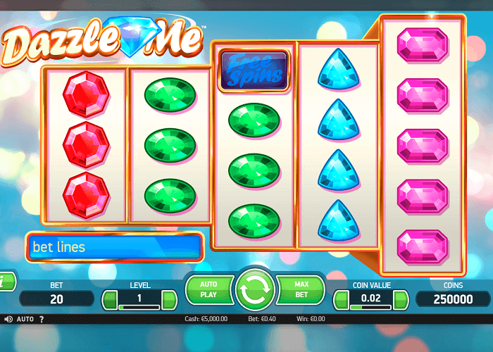 Dazzle Me pokie game reels view NZ