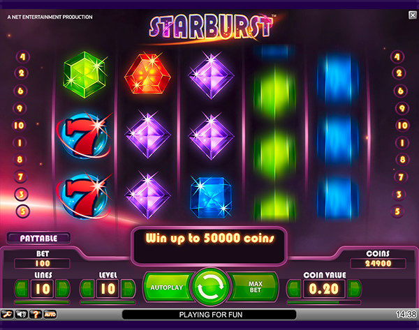 Starburst game for NZ players by NetEnt