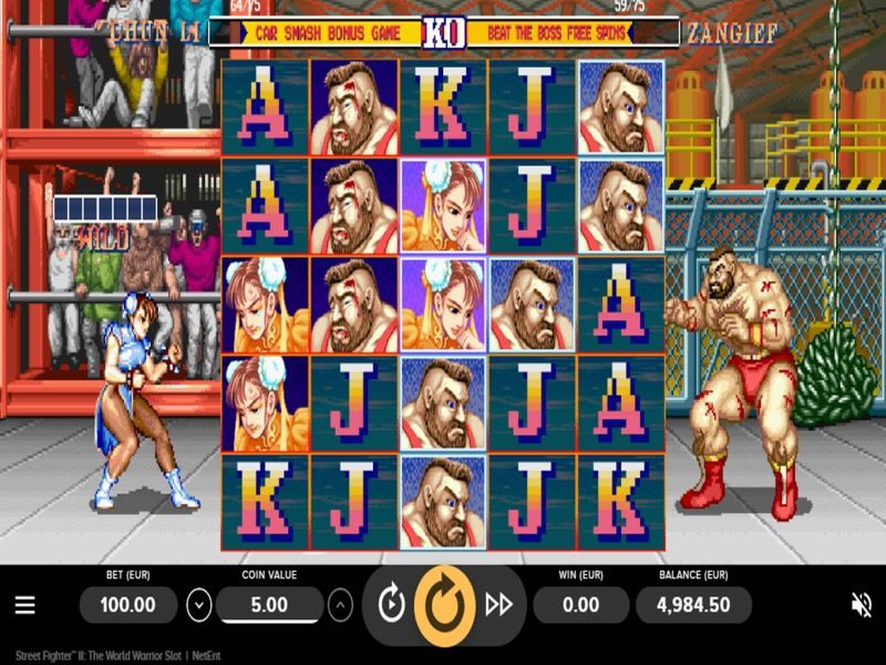 Street Fighter 2 pokie game reels NZ
