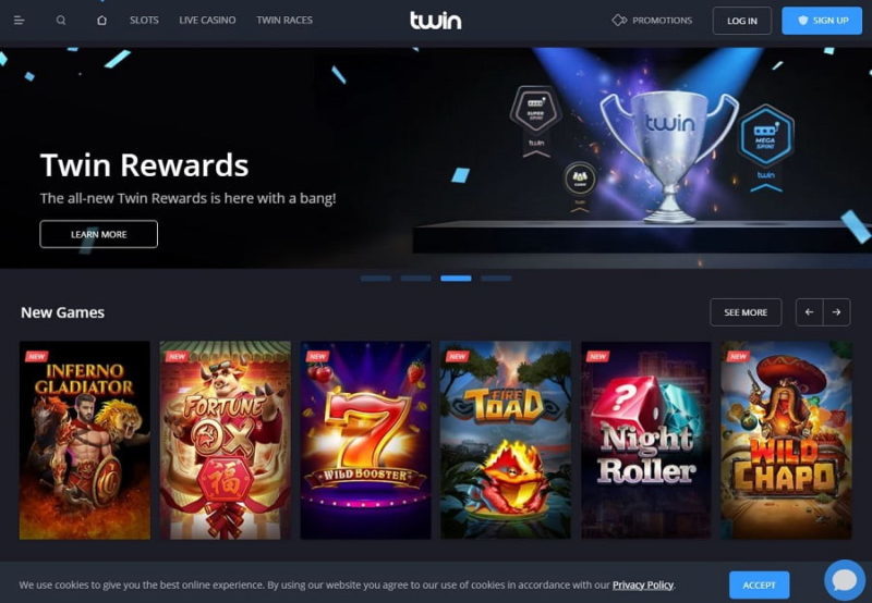 New games to play and rewards at Twin Casino