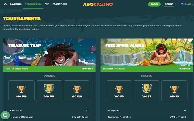 Abo Casino tournaments