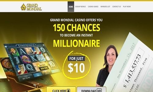 150 chances to become instant millionaire at Grand Mondial