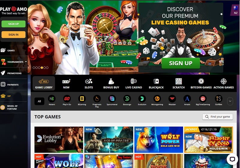 PlayAmo Casino HP1