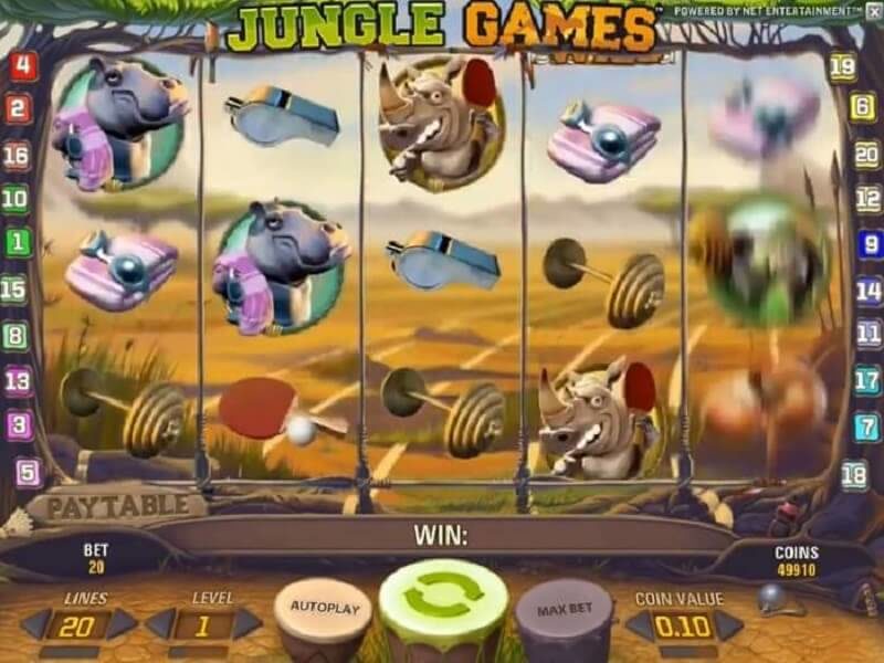 Jungle Games video pokie game