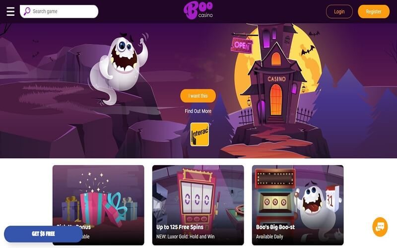 Boo online casino homepage NZ