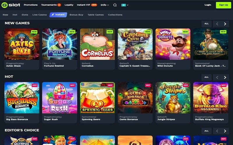 Gslot casino online games
