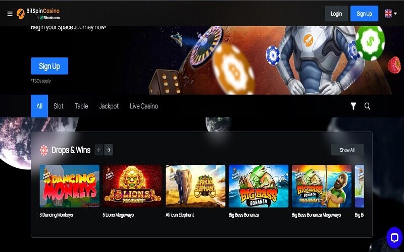 Games to play at Bitspin casino