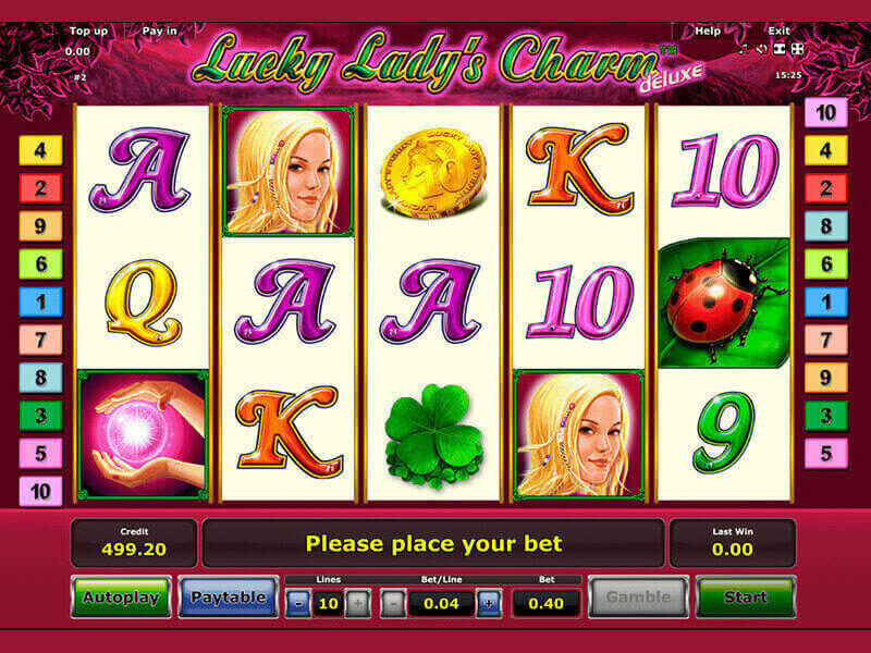 Lucky Lady Charm Deluxe pokie game nz