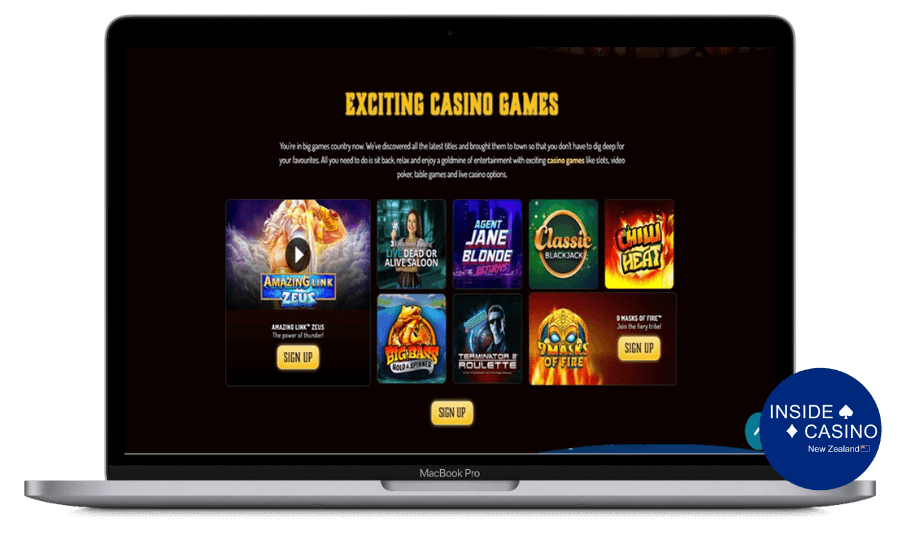 Exciting casino games at Lucky Nugget
