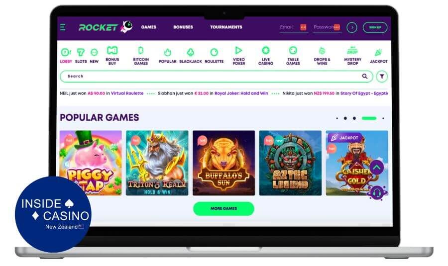 casino rocket popular pokies casinorocket