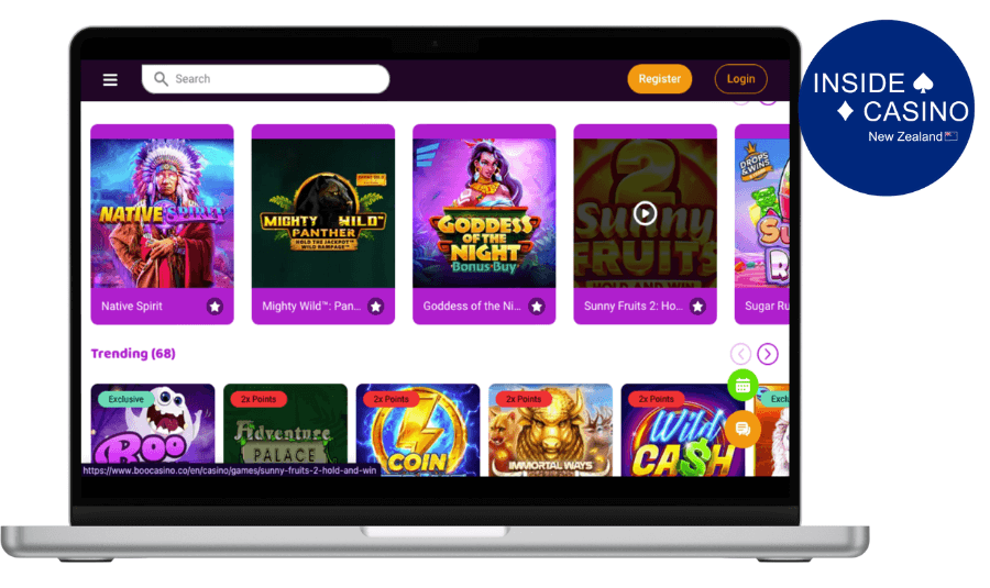 games at boo casino