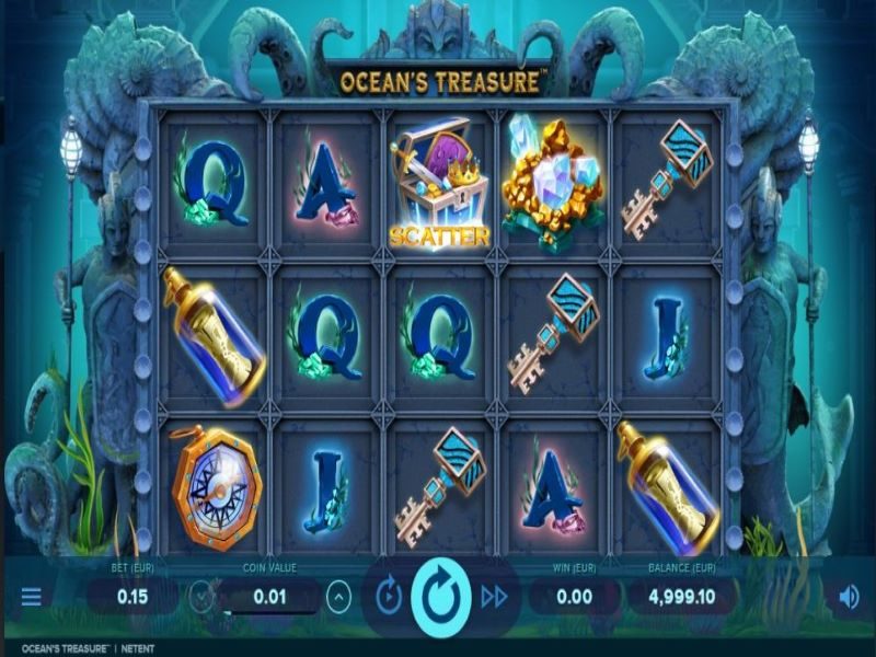ocean's treasure slot game by netent reels view NZ